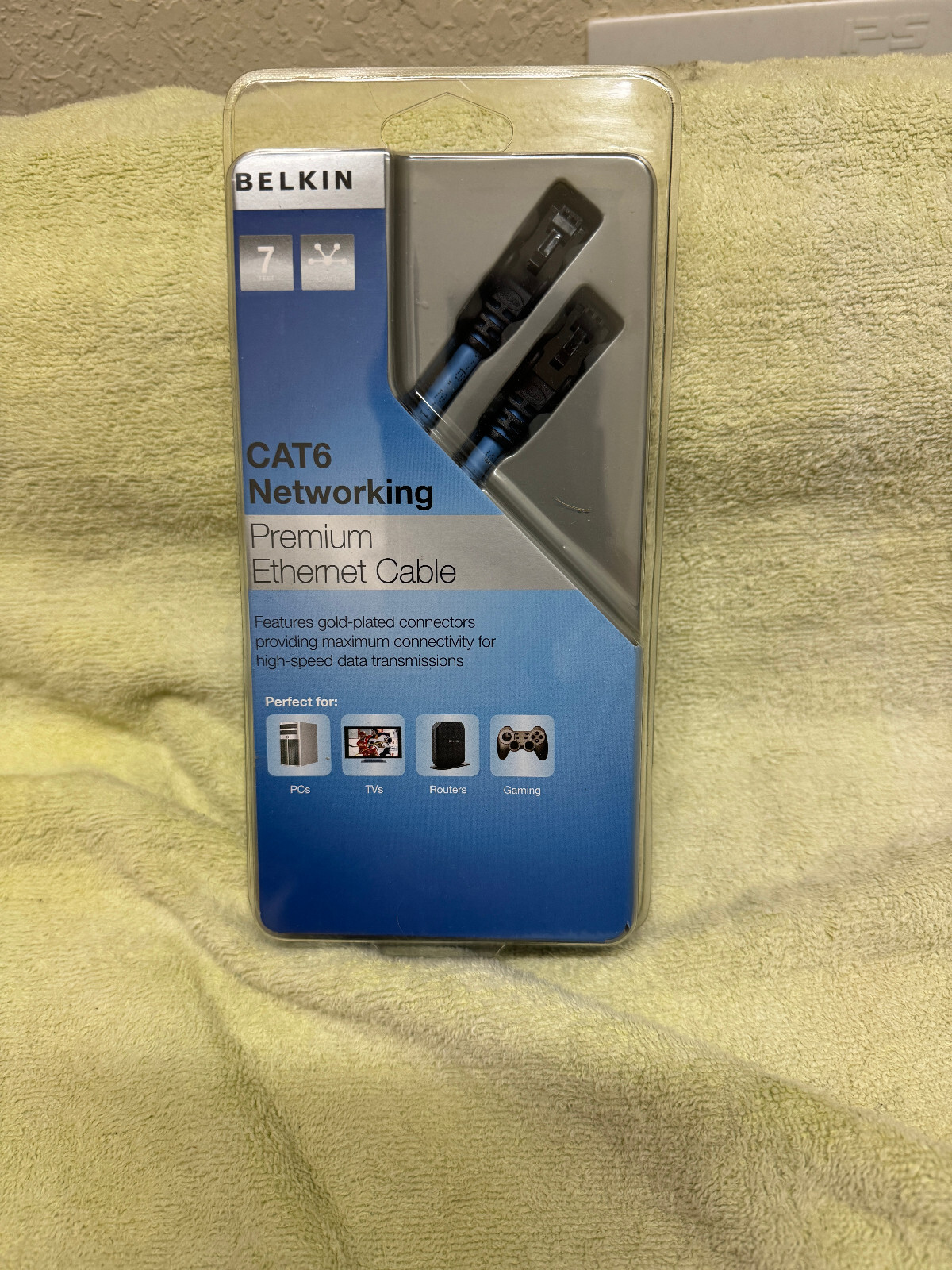 Belkin CAT6 Networking Premium 7 ft. Ethernet Cable, New in Box