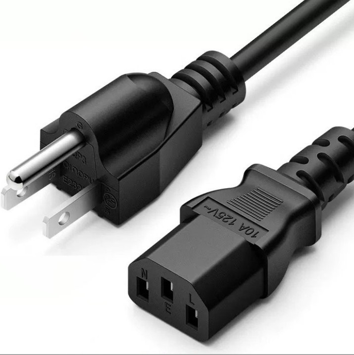 5ft 10 Amps 125 Volts Power Adaptor Cord for Monitors Computers and Other Gadget