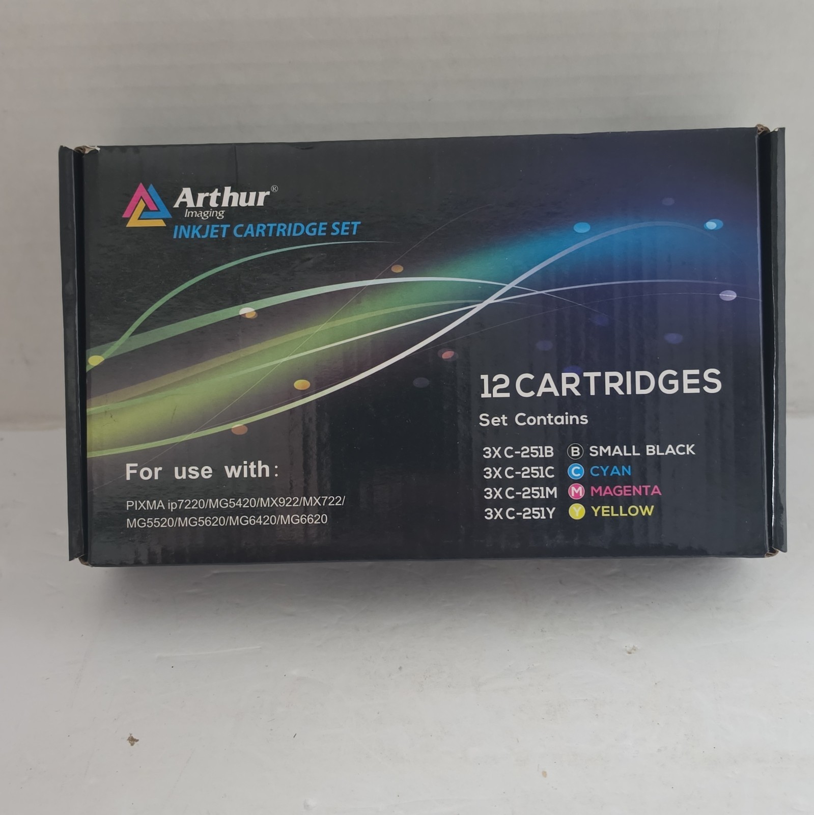 Arthur Imaging inkjet cartridges 8 count - 5 Black  1 Yellow 1 Magenta 1 Cyan