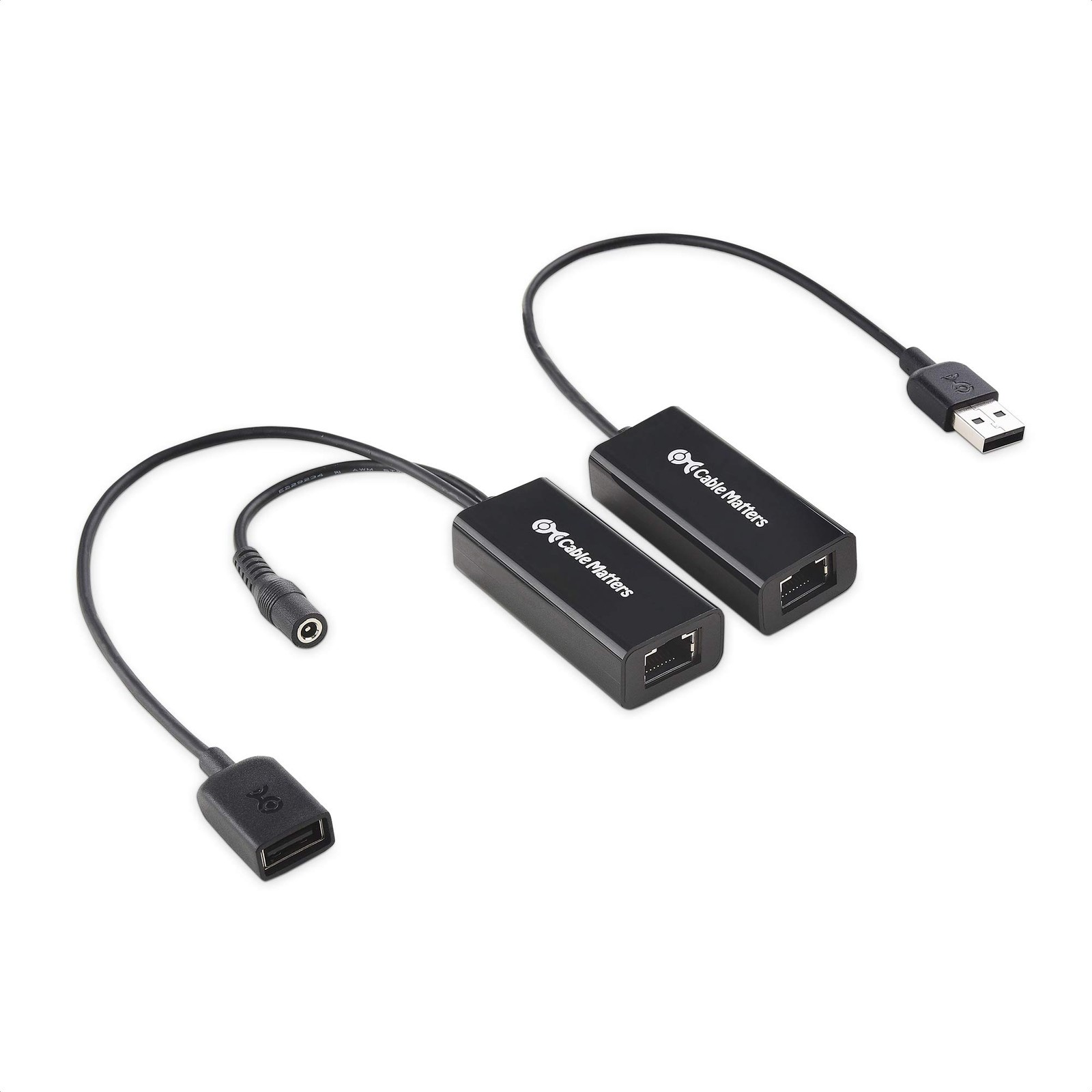 Cable Matters USB Over Ethernet Extender with Power Adapter up to 150 ft- Full