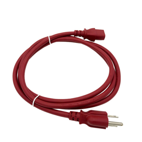 Red 6FT COMPUTER POWER SUPPLY AC CORD CABLE WIRE FOR HP DELL ACER DESKTOP PC SYS