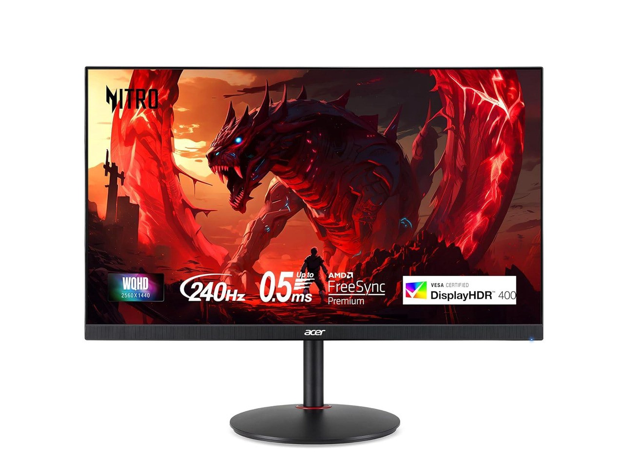 Acer Nitro XV272U W2bmiiprx 27" WQHD 240Hz Anti-glare Flat Panel Gaming Monito