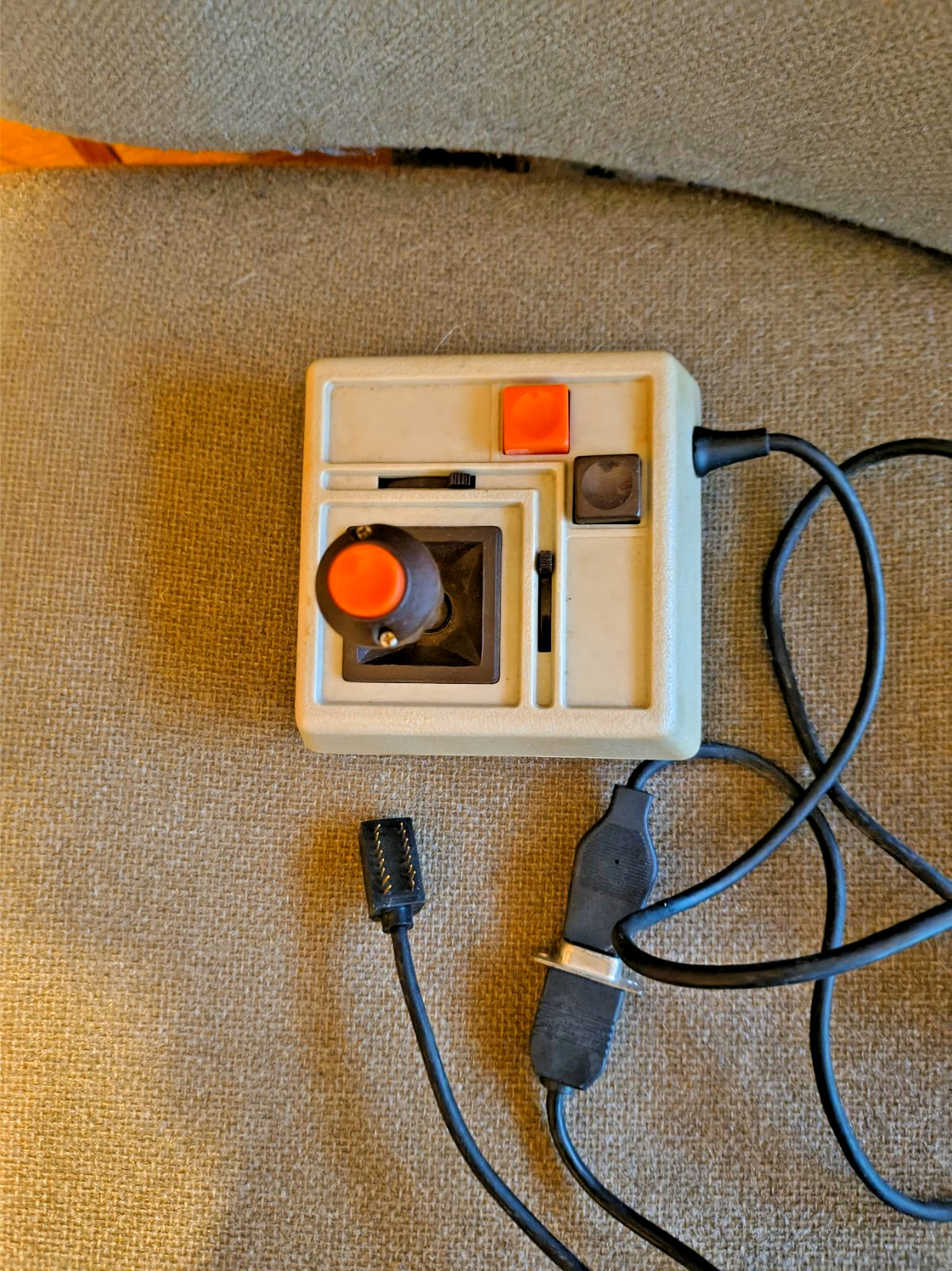 Vintage Ibm Apple II JOY Joystick Good Condition w/Apple 2 adapter