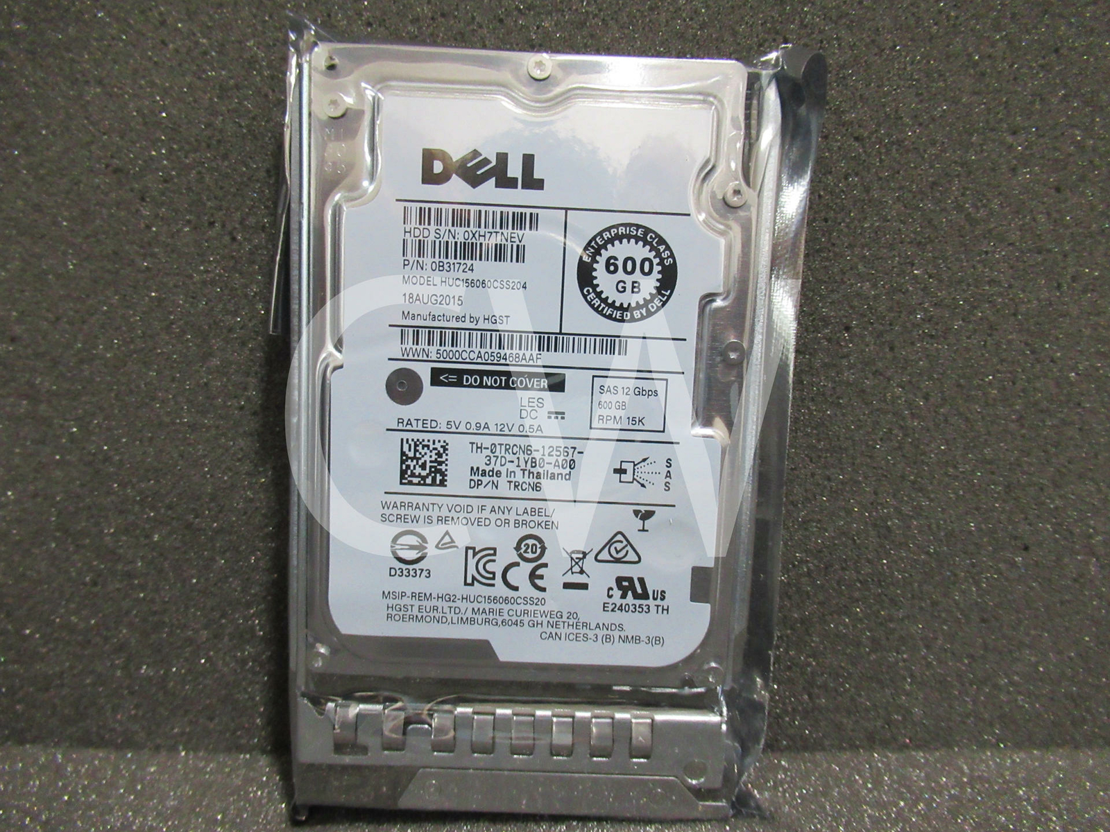 TRCN6 400-ATIN Dell POWEREDGE GEN14 600GB 15K RPM 12Gbps 2.5" SAS HDD Hard Drive