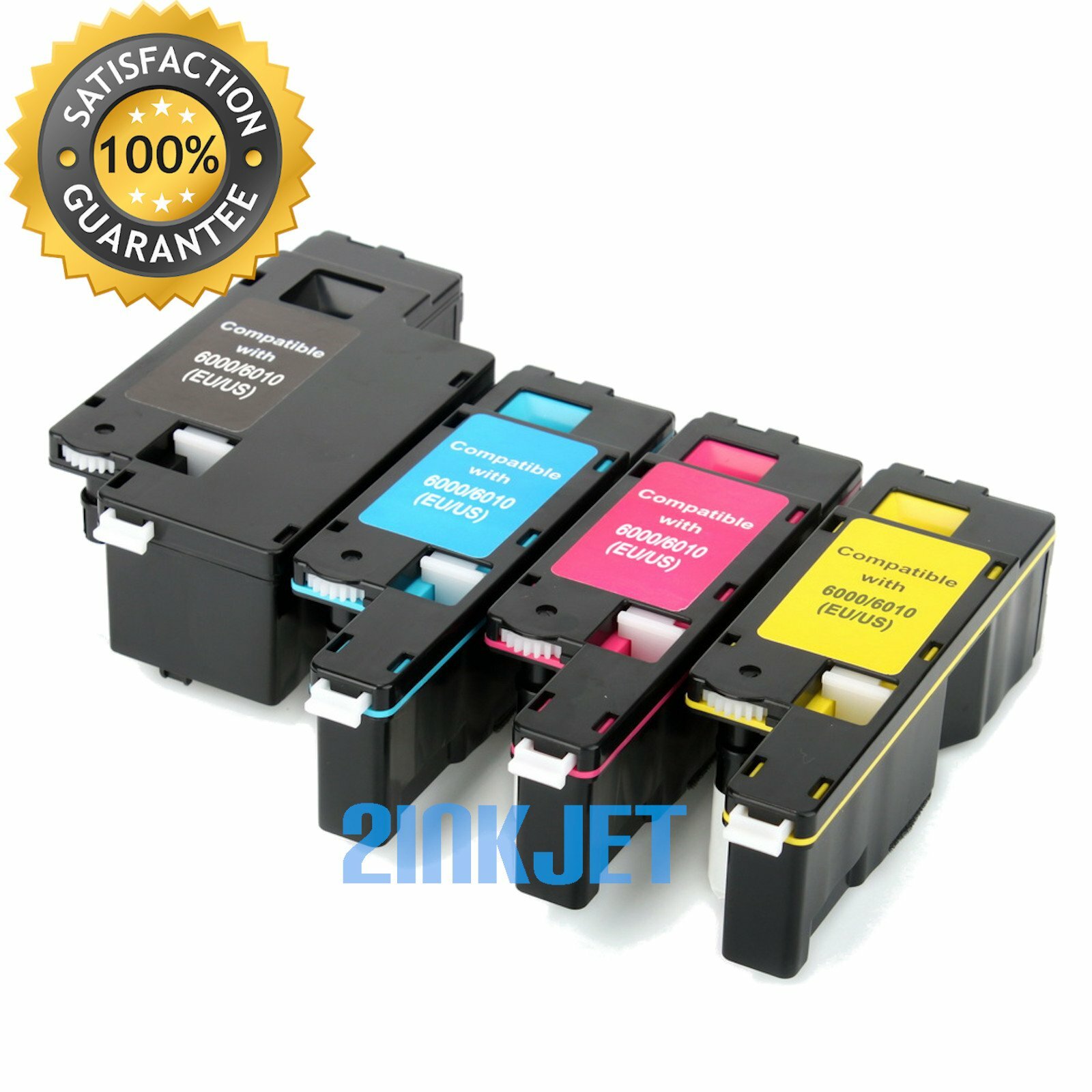 4 Pack Toner Cartridge for Xerox Phaser 6000 6010 6010N Workcentre 6015 6015VNI