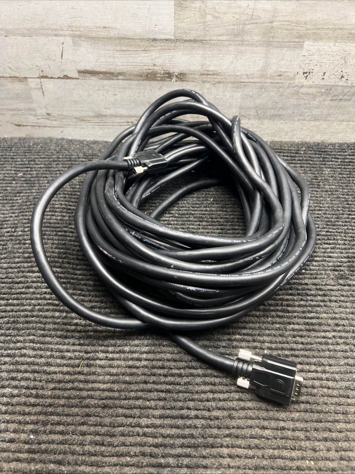50ft Comprehensive High Res VGA AWM E256295 Cable 20276 Male Connector 1271