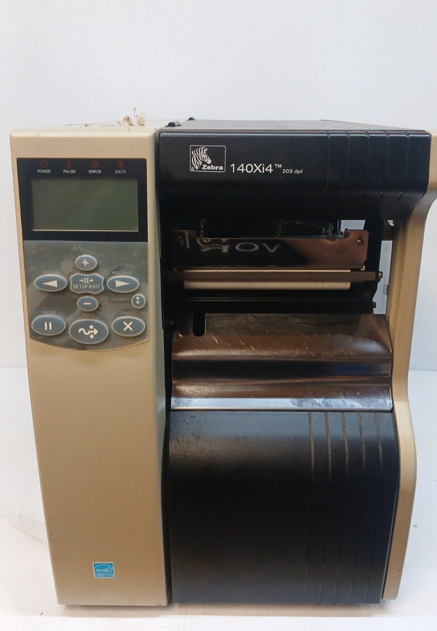 Zebra 140Xi4 Thermal 203DPI Barcode Label Printer *Powers on* FOR PARTS & REPAIR