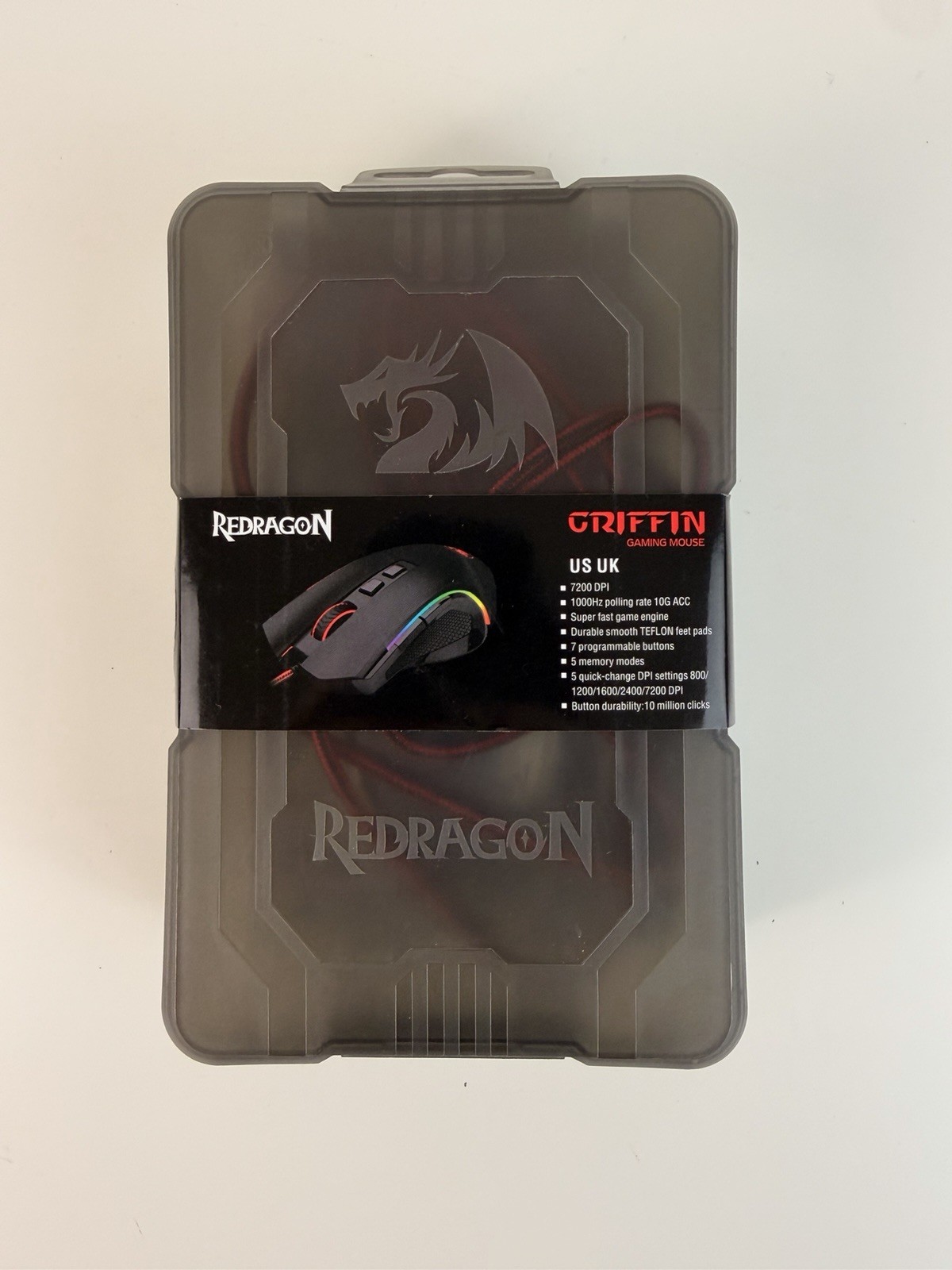 Redragon Griffin M602-KS Wireless Gaming Mouse - Up to 7200 DPI RGB Lighting