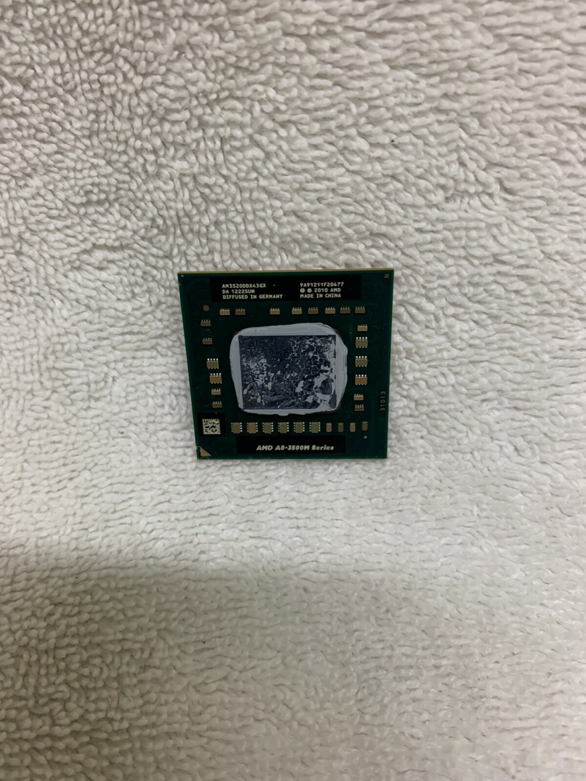 Lot of 5 AMD A8-Series A8-3520M CPU 1.6GHz Socket FS1 AM3520DDX43GX