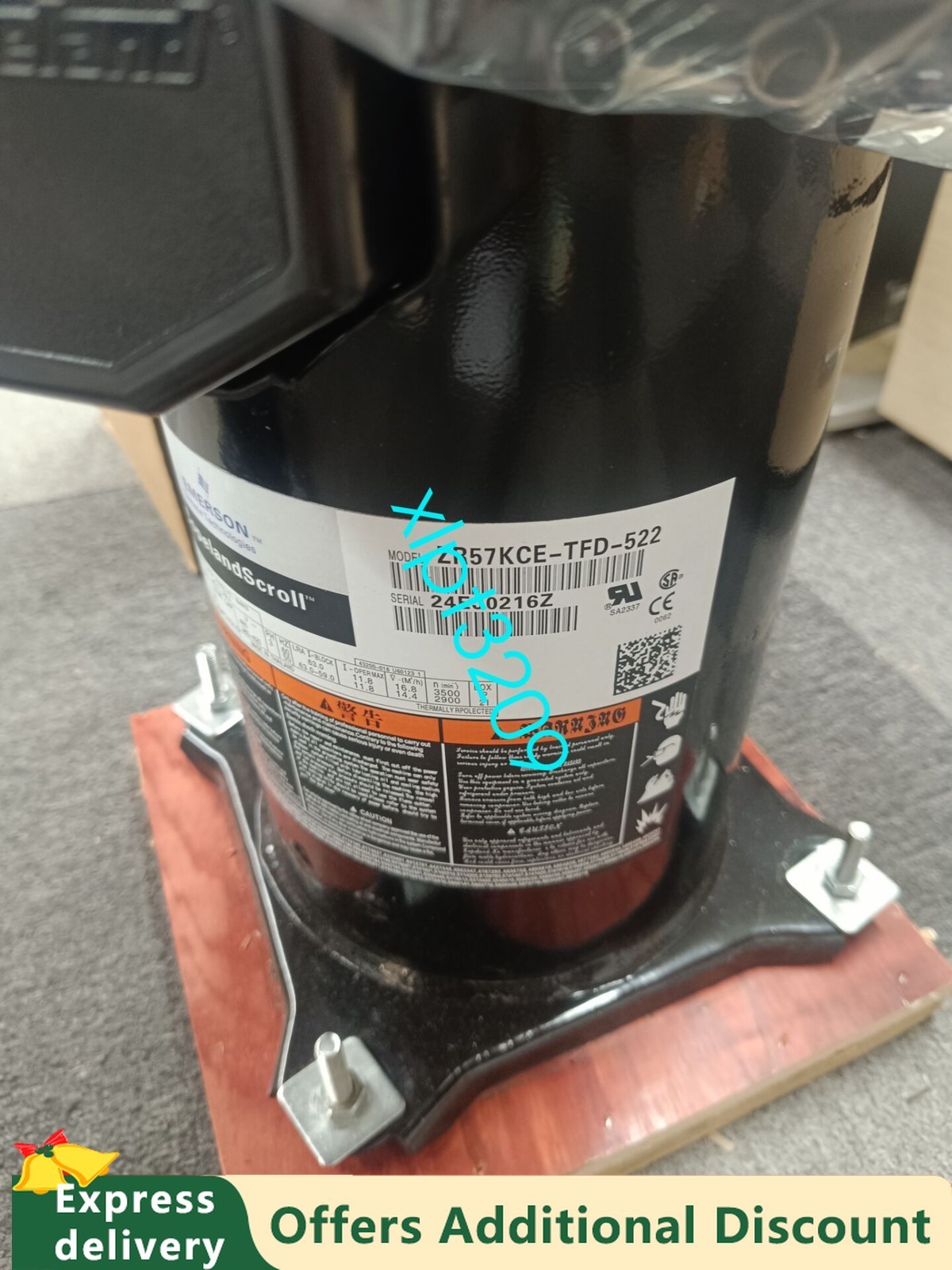 1PC Compressor ZR57KCE-TFD-522, brand new FedExor DHL