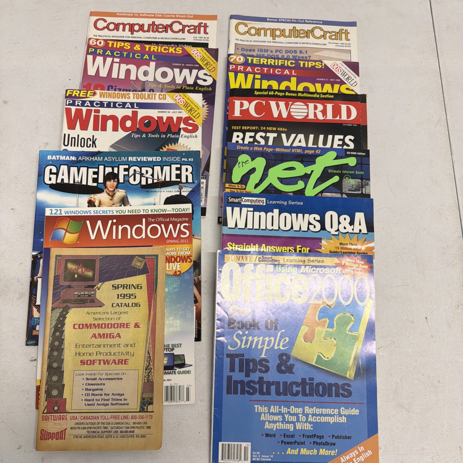 Vtg 90s,2000s  Computer Magazines Lot Of 12