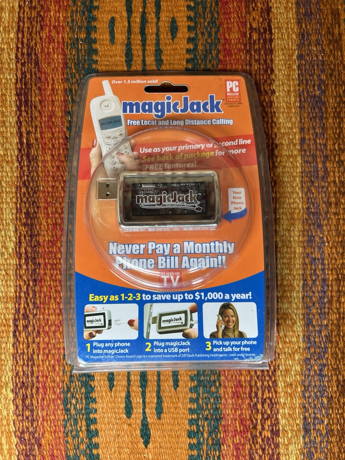 NEW SEALED Magic-Jack A921 USB Phone Jack