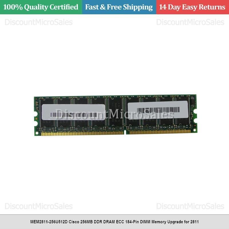 MEM2811-256U512D Cisco 256MB DDR DRAM ECC 184-Pin DIMM Memory Upgrade for 2811