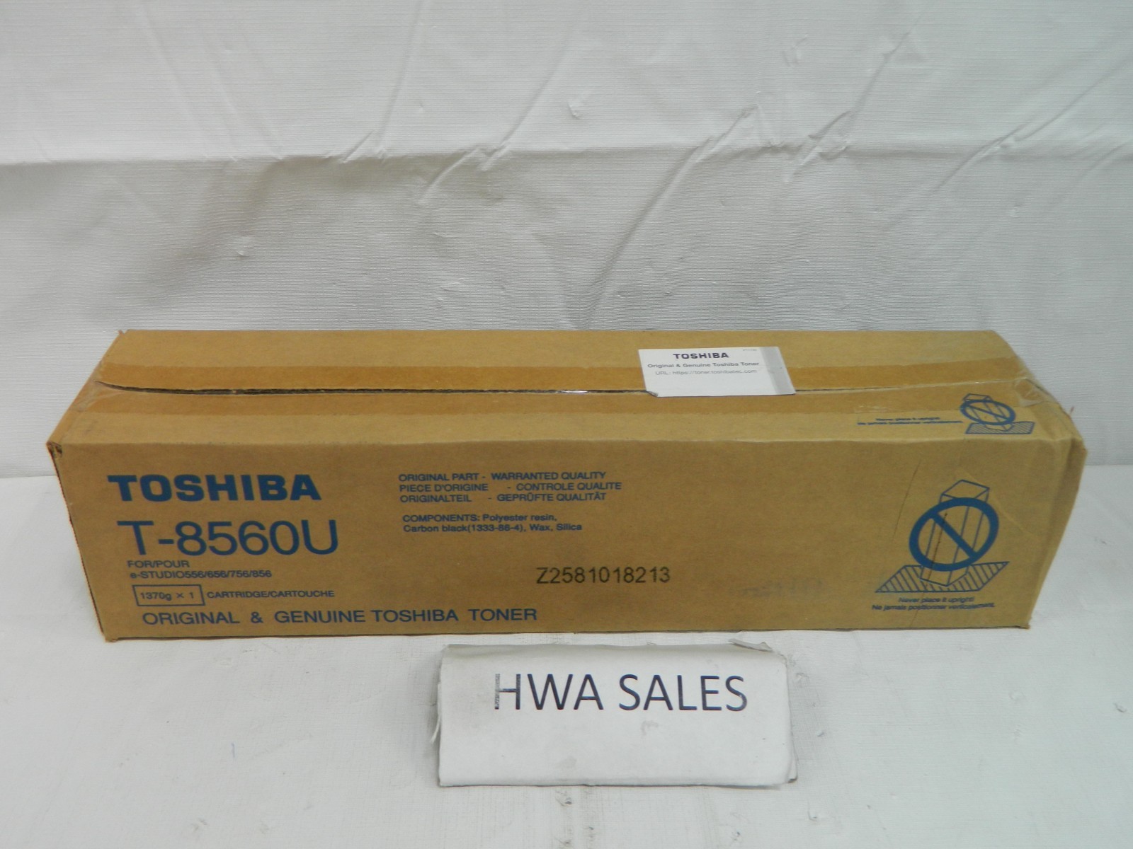 Genuine Toshiba T-8560U  Black Toner Cartridge NEW OEM SEALED