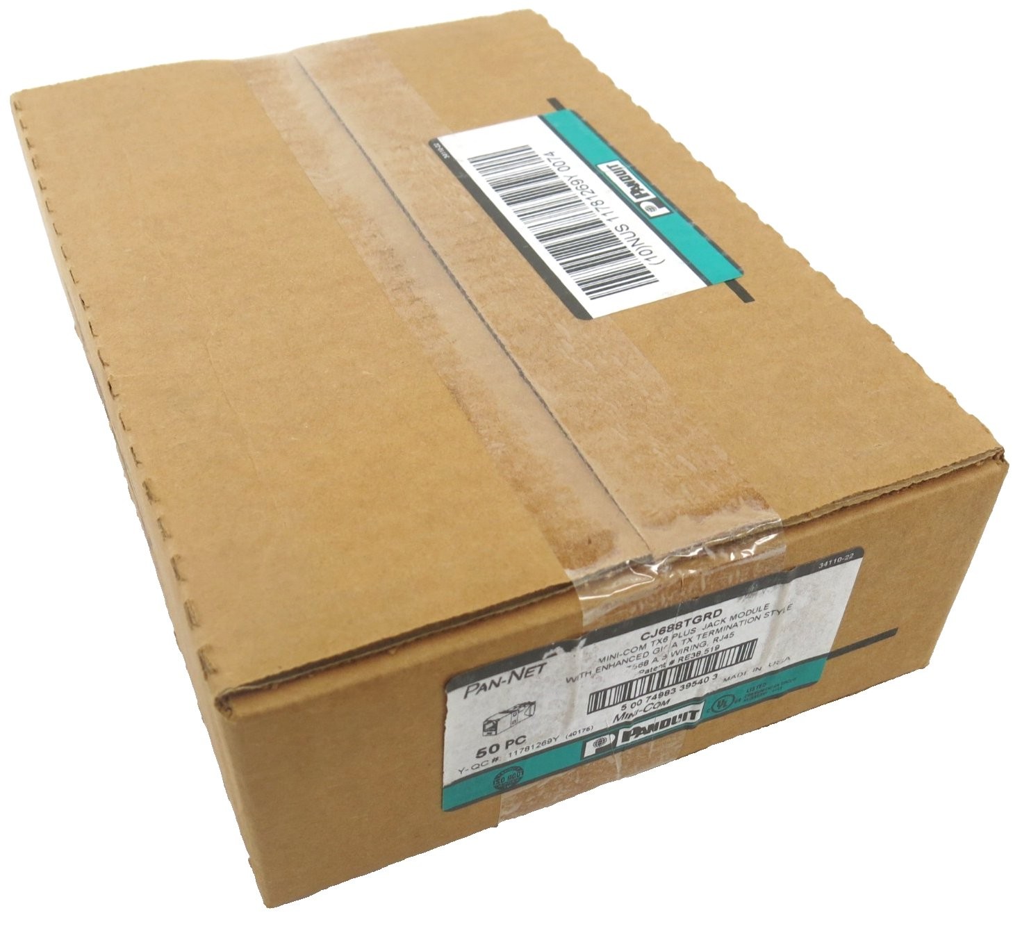 QTY:50 New For CJ688TGRD Mini-Com TX6 Plus Ethernet Cat6 Module Red
