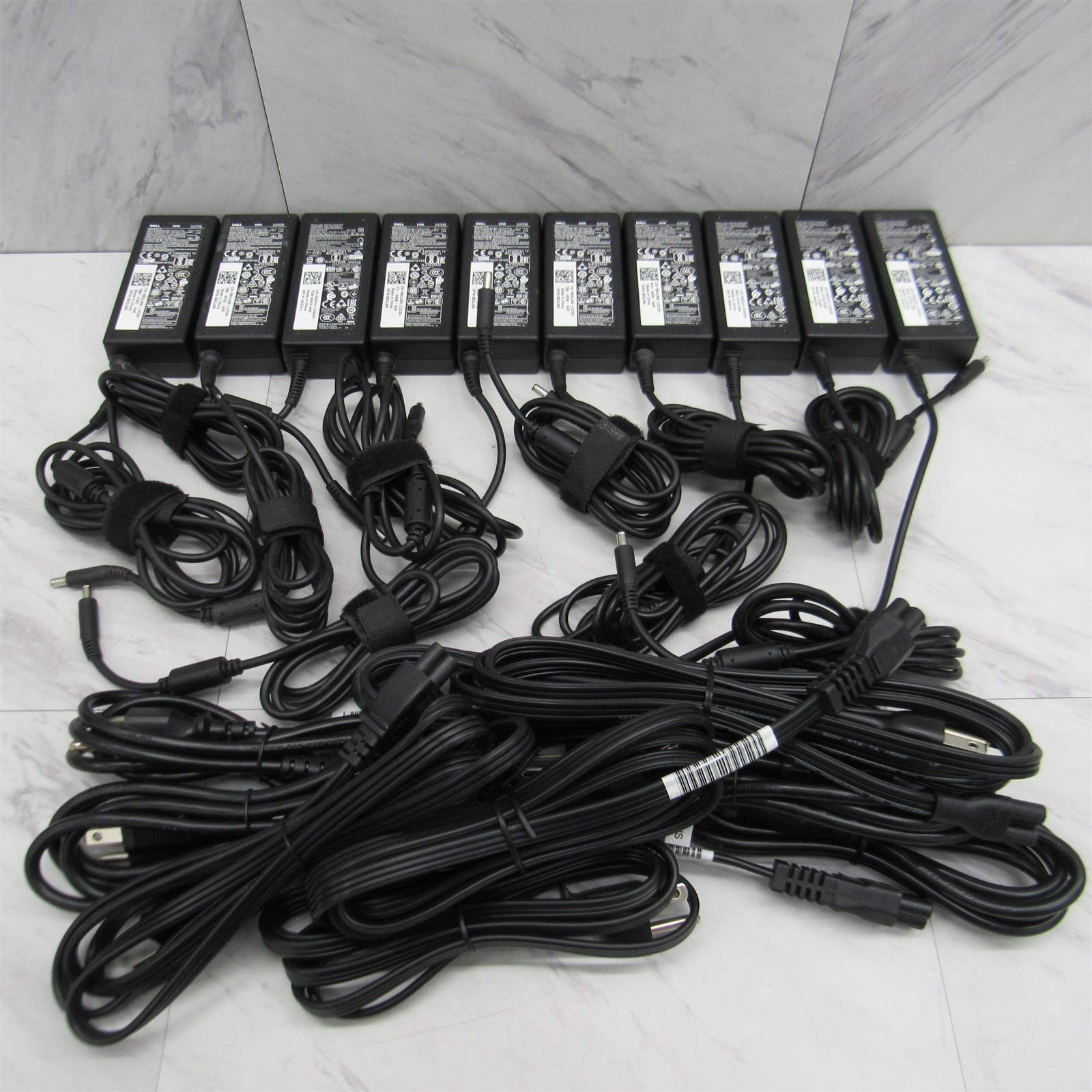10 LOT - Genuine Dell 65W Power Supply AC Adapter Charger MGJN9 G6J41 Small Tip