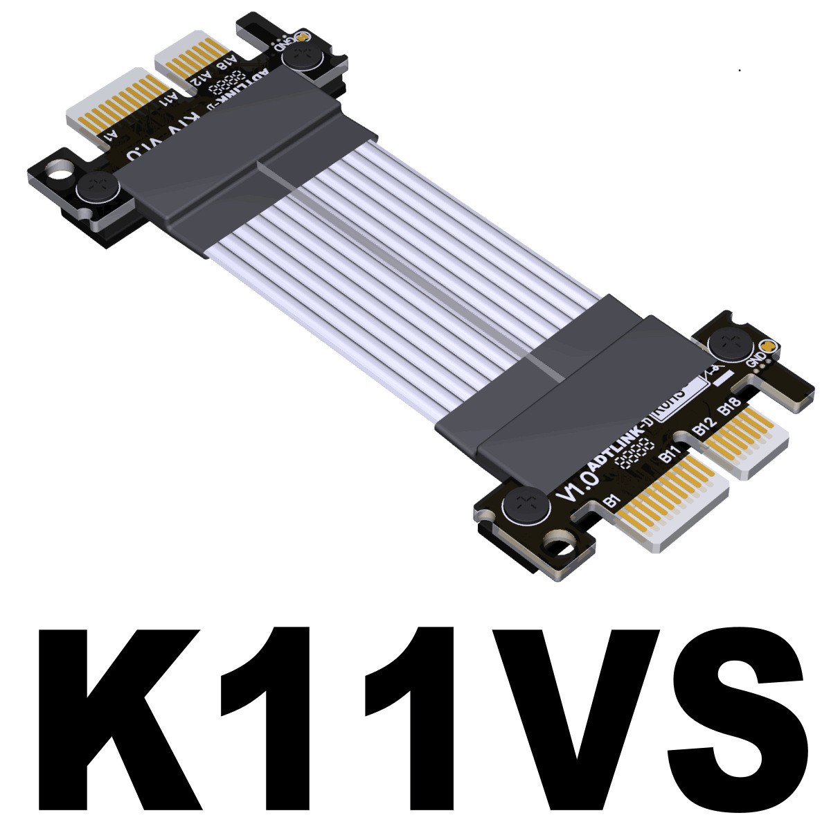 ADT PCI-E 4.0 Extension Cable X1 Male to Male PCIe Signal Switching Cable Gen4