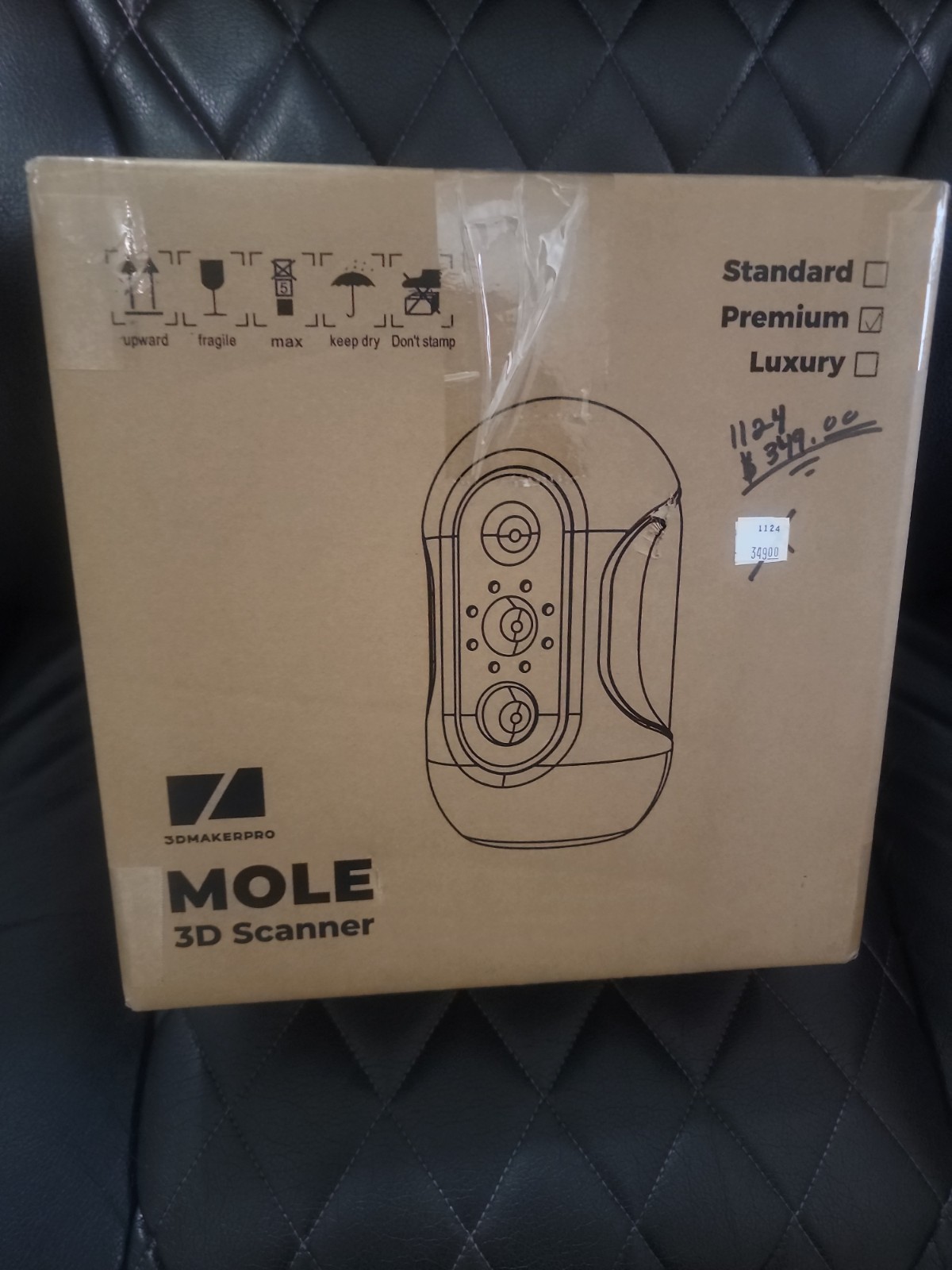 3DMakerpro Mole 3D Scanner Premium 0.05mm Accuracy 0.1mm Resolution 10FPS Q S1A7