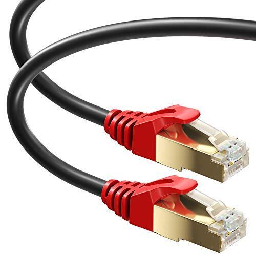 50 ft /15m CAT 7 Outdoor Waterproof Direct Burial RJ45 Ethernet Network Cable...