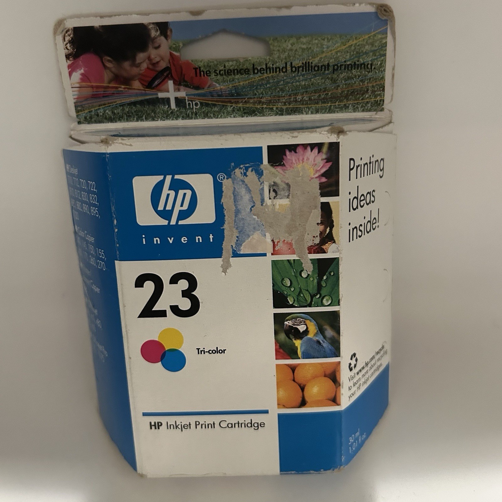 HP 23 Tri-Color Inkjet Print Cartridge New in Box Expired Ink Cartridge