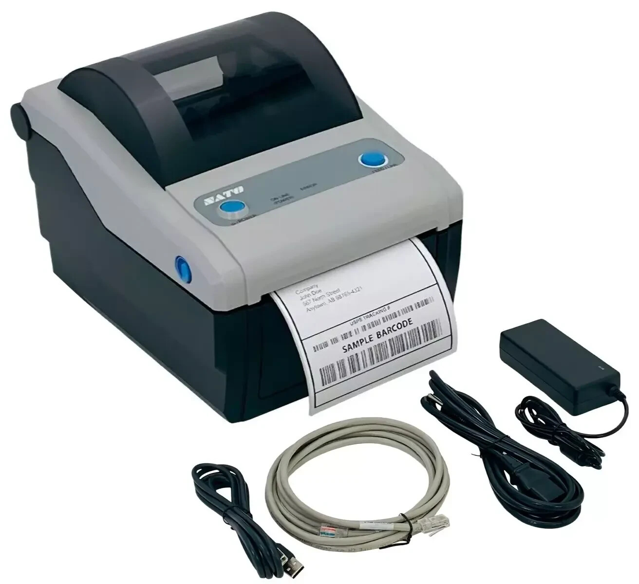 SATO CG412DT Direct Thermal 4x6 Network Label Printer - similar to Zebra GK420d