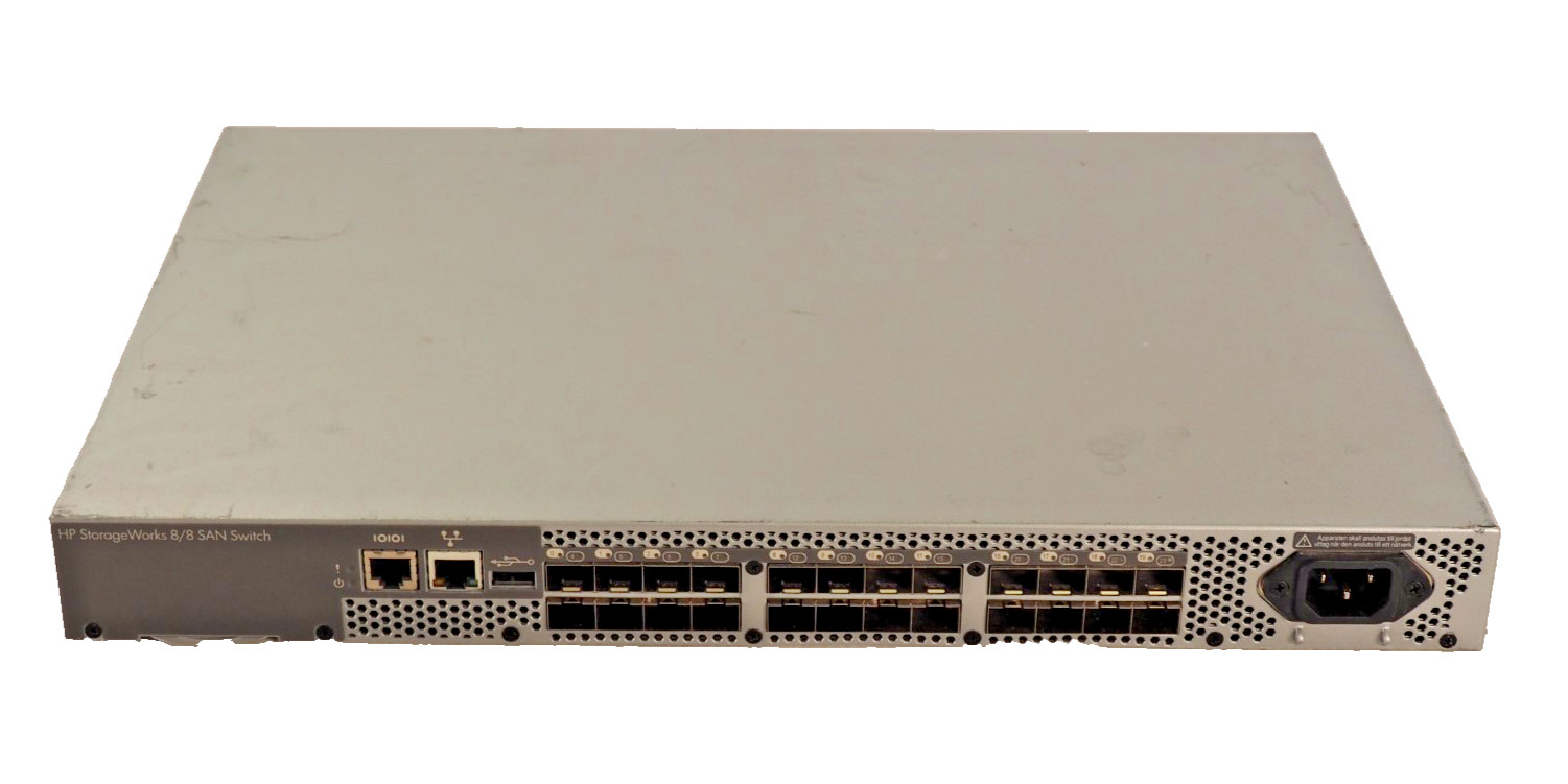 HP StorageWorks 8/8 8-ports Enabled SAN Switch AM867B Storage Area Network Unit