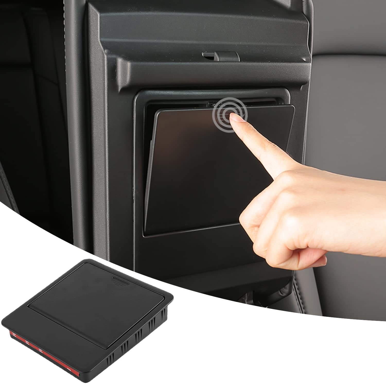 SANTACIN Armrest Hidden Storage Box for Tesla Model Y (2020-2024) & Model 3 (...