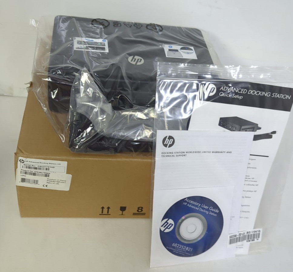 HP ADVANCED DOCKING STATION A7E36UT#ABA NO AC ADAPTER