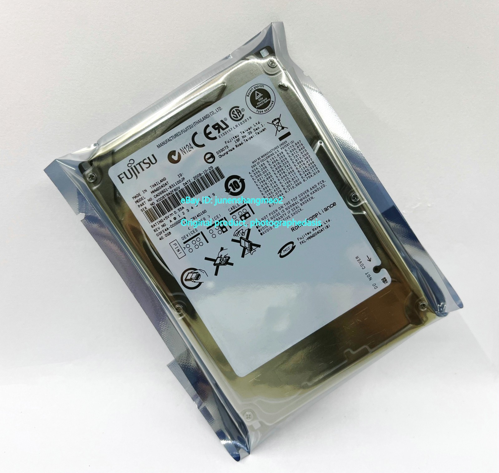 Fujitsu 40GB MHW2040AT IDE 2.5-inch notebook hard drive