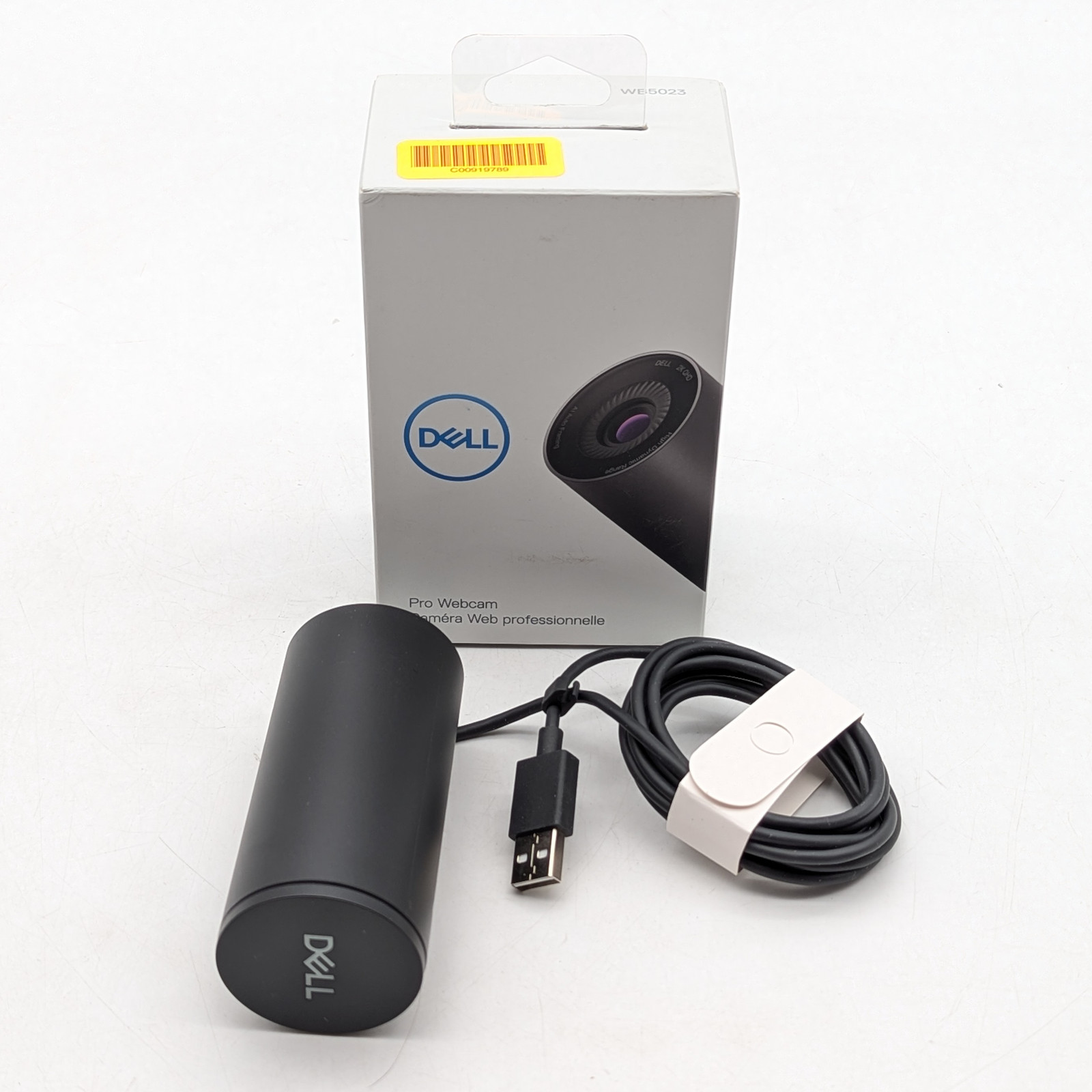 Dell Pro 2K Webcam QHD 60fps USB Wired (WCMJK/WB5023) Black