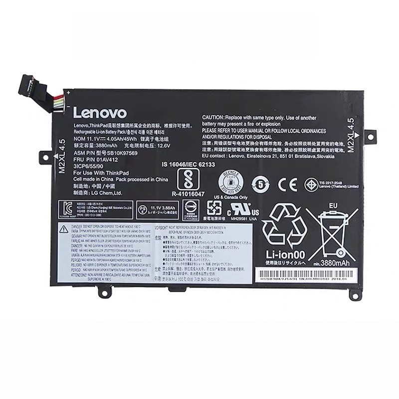 OEM Genuine 01AV411 01AV412 01AV413 Battery For Lenovo ThinkPad E470 E470C E475