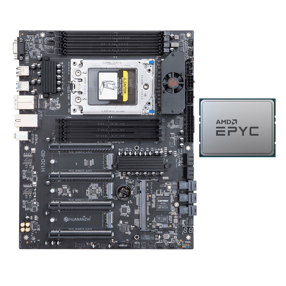 AMD EPYC 7662 64C/128T 2.0GHz+H12D-8D AMD EPYC 7002 DDR4 motherboard BMC IPMI2.0