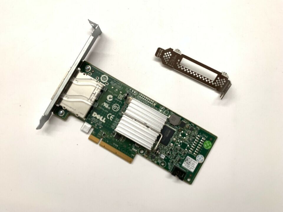 Dell H200E 6Gb/s SAS PCIe HBA 2 Port Ext SFF-8088 12DNW LSI SAS 2008=LSI 9200-8E