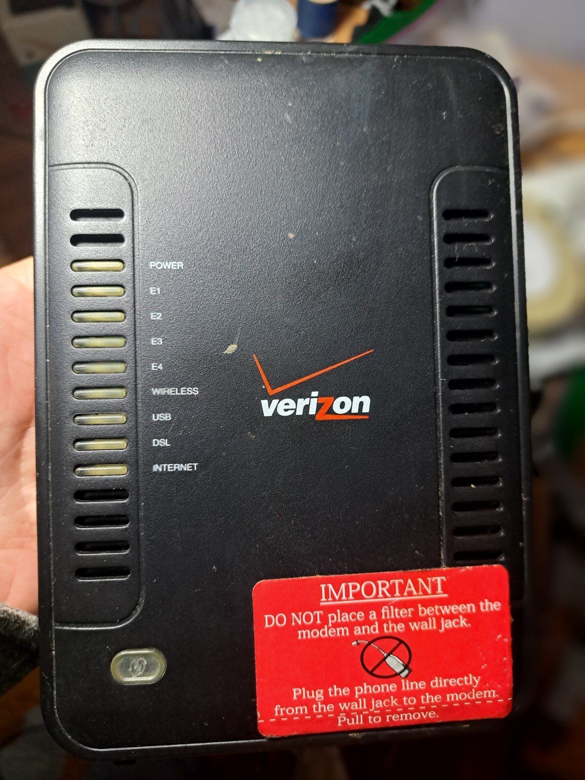Verizon Westell 7500 DSL Wireless Modem/Router  A90-750015-07 Untested No Cord