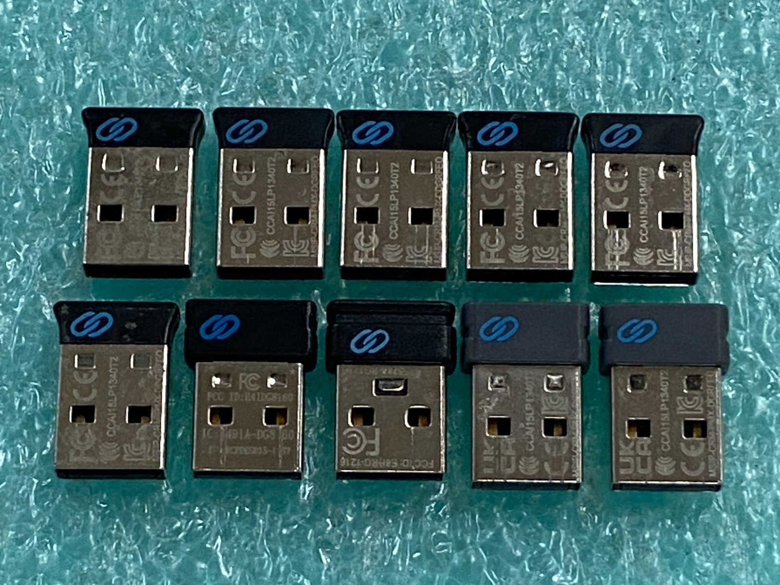 (Lot of 10) Dell USB Receiver Dongle 8x DGRFEO, 1x SD-8160 & 1x RG-1216 - O753*