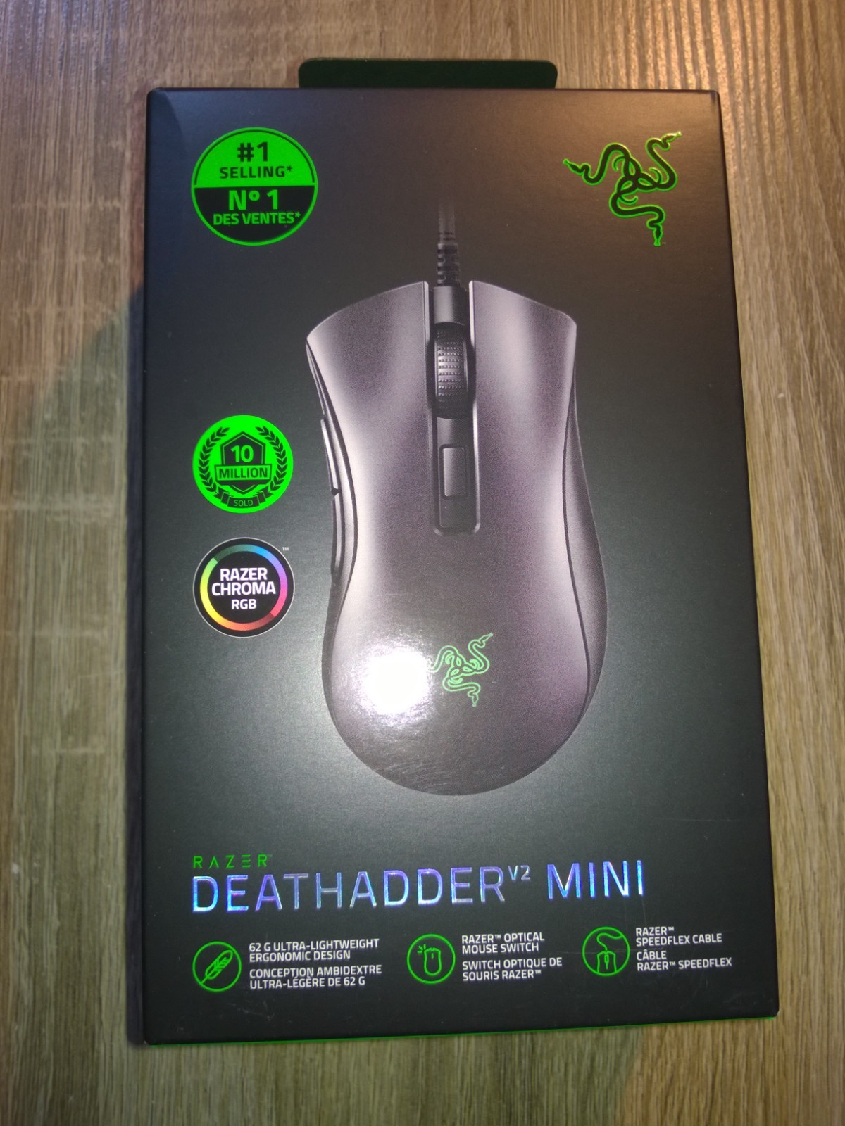 Razer DeathAdder v2 Mini Wired Gaming Mouse Black: 8500K DPI Optical Sensor 62g