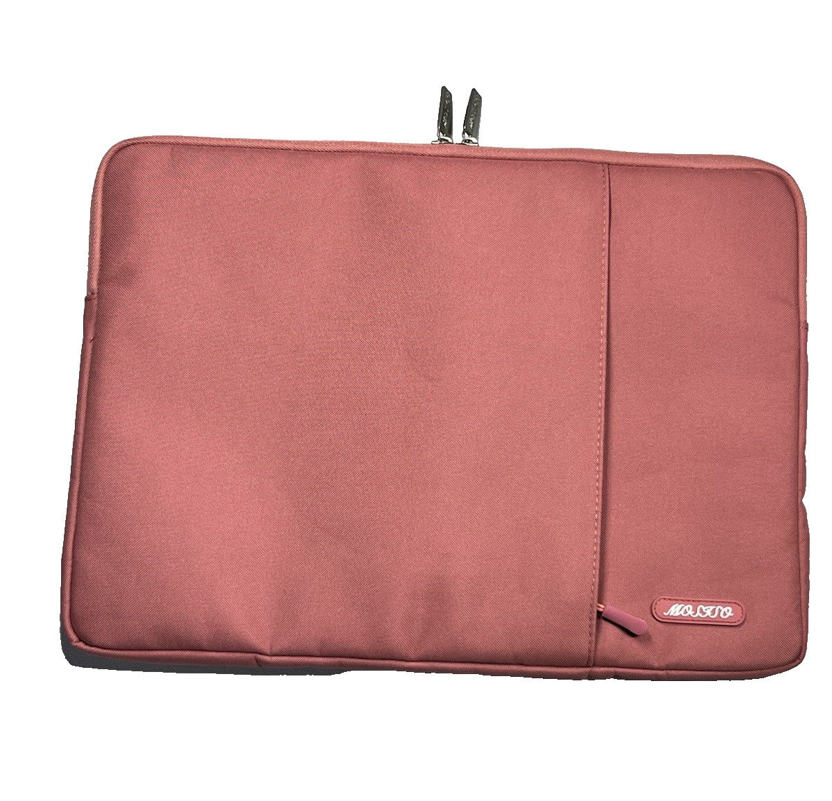 Blush Pink Soft Case Laptop Computer Device Sleeve Full Zip Cushioned Zip Pocket