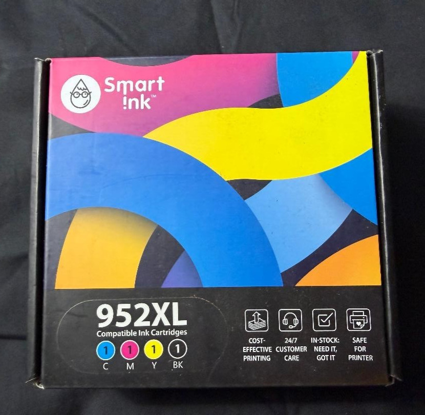 Smart Ink 952 XL Compatible Ink Cartridges New Open Box - Black XL & Cyan ONLY