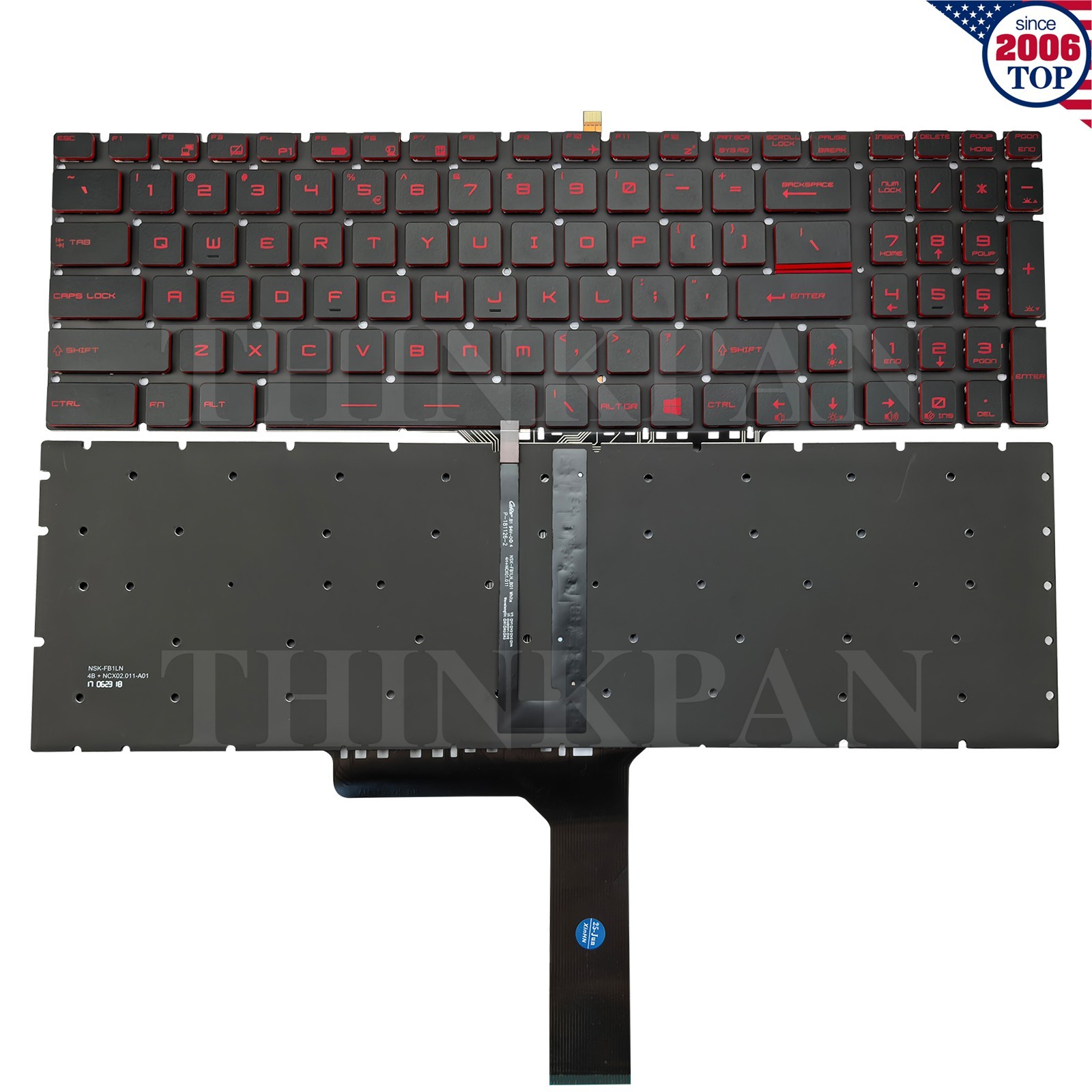 New US Backlit Keyboard for MSI GL63 GL65 GL72 GL73 GL75 GL65/ GL75 Leopard
