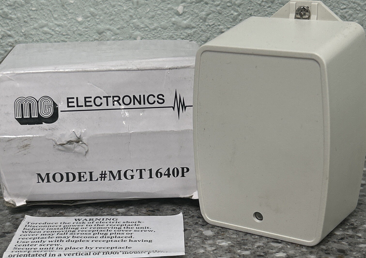 MG Electronics Plug In 16.5VAC Class 2 Transformer MGT1640P 40 VA  - NEW
