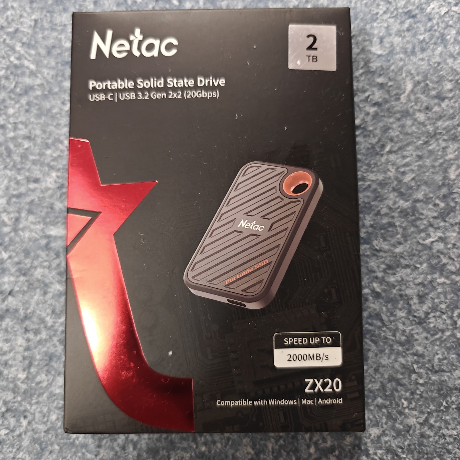 Netac 2TB Extreme Portable NVMe SSD Up to 2000MB/s Read 1700MB/s Write Speed ...