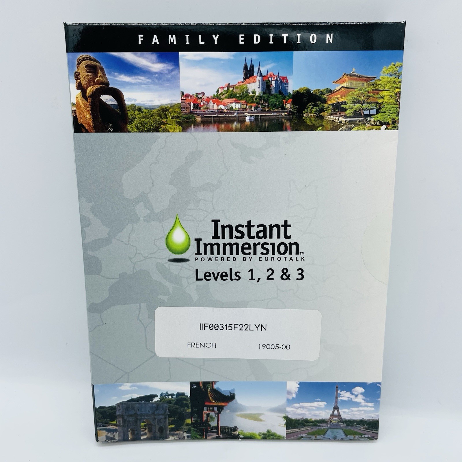 Instant Immersion French Levels 1 2 & 3, By Eurotalk, New SEALED, Fast 