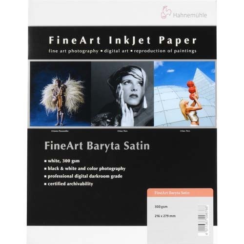 Hahnemuhle Fine Art Baryta Satin, 300gsm Inkjet Paper, 11x17 - 25 Sheets