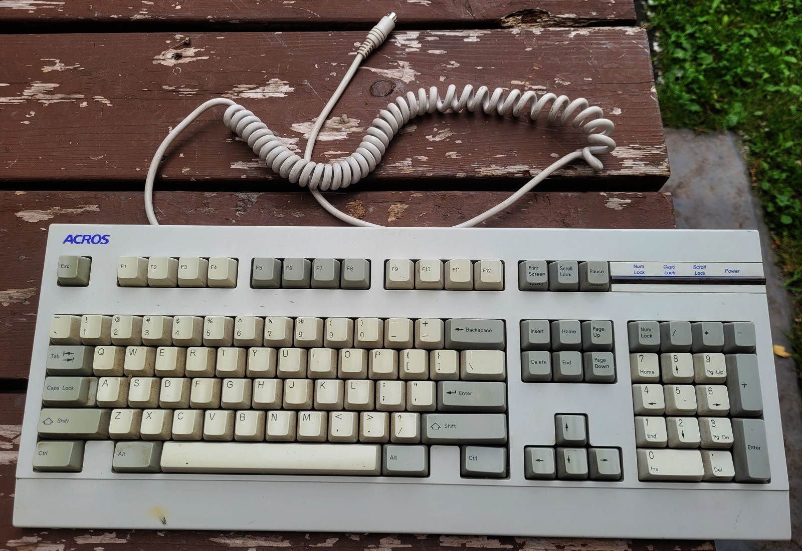 RARE VINTAGE ACER ACROS 6311-K CLICKY PS/2 KEYBOARD - WORKS - PLEASE READ