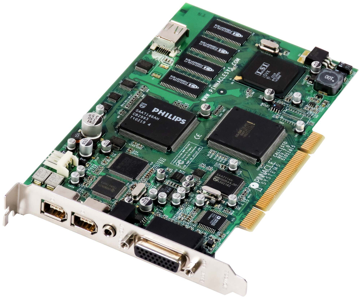 PINNACLE SYSTEMS VIDEO EDITING CAPTURE CARD CALLISTO 51011615 REV 7.0 PCI