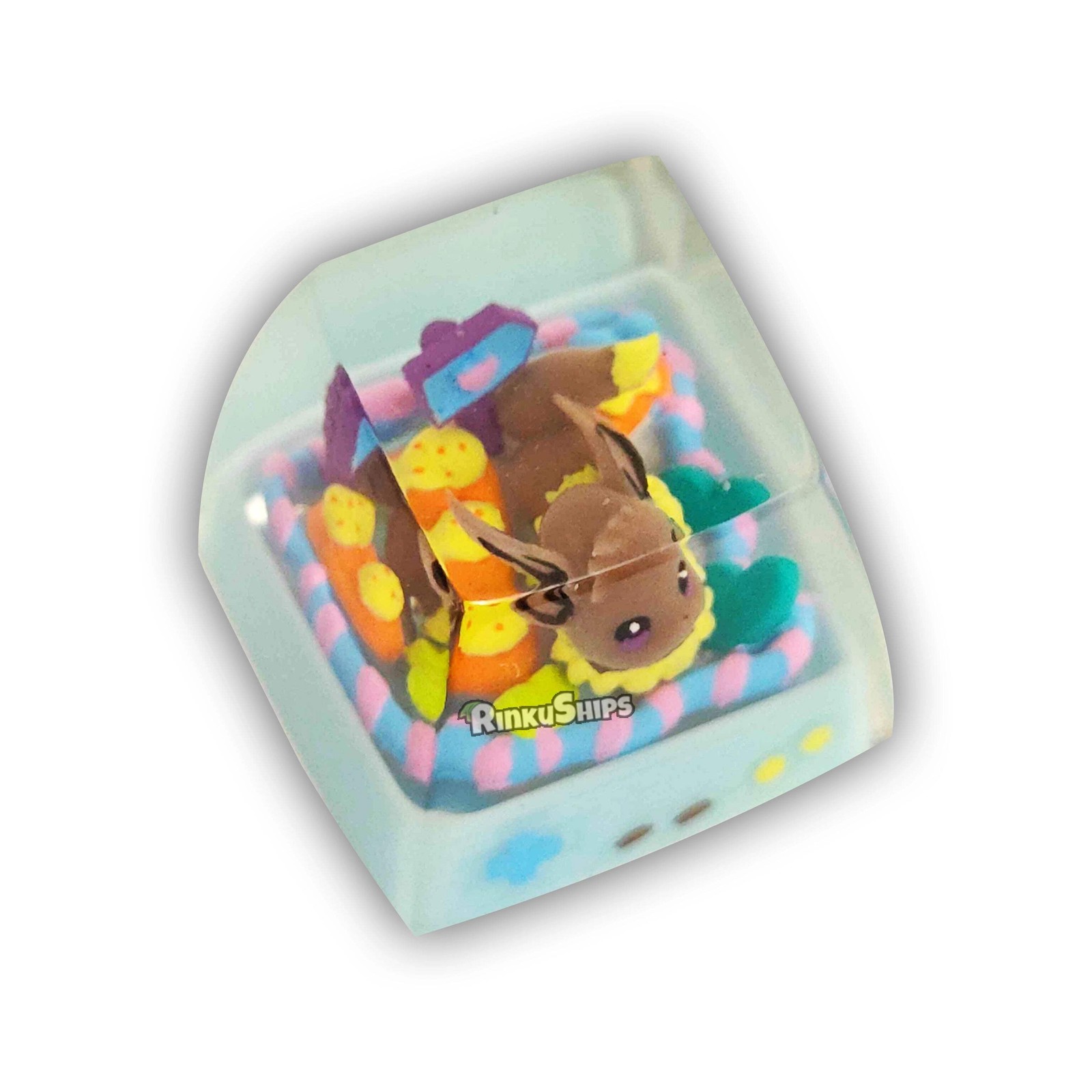 Eevee Pokemon Keycap - Artisan Resin for Mechanical Keyboard