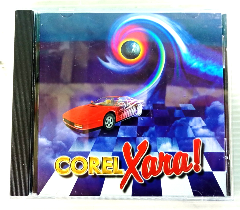 VTG Rare Corel Xara Car Graphic Design Computer Game Software Jewel Case Only