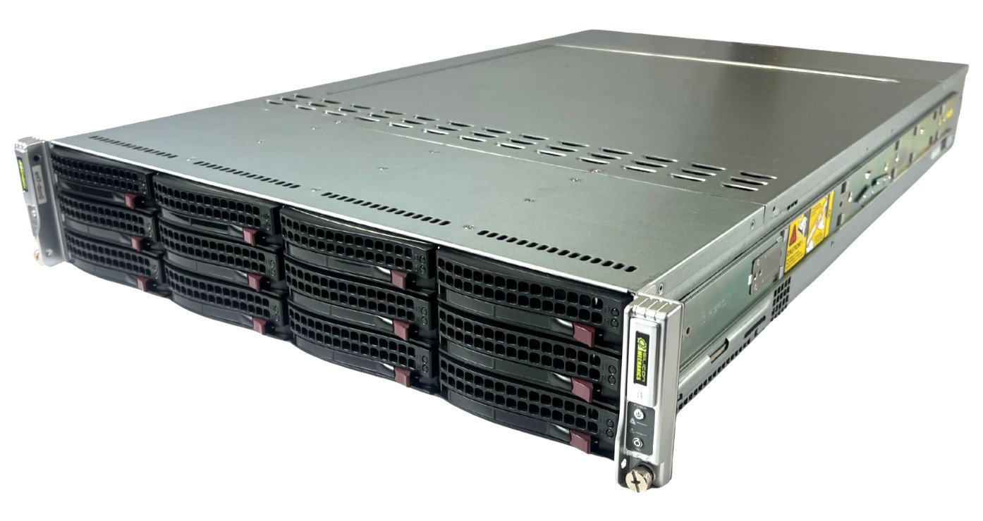 Supermicro CSE-827 2x H8DGT-HF/H8DGT-HIBQF 4 x AMD 6128 @2.0GHz, 32GB Mem Each
