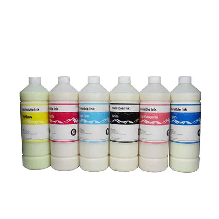 6x500ml High quality uv invisible fluorescent ink for eps L1300