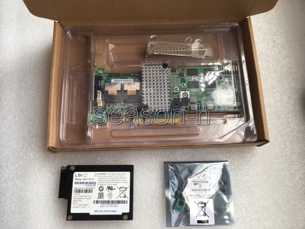 LSI00202+LSI00292+BBU08 Megaraid SAS 9260-8i+SSD 2.0 key RAID controller